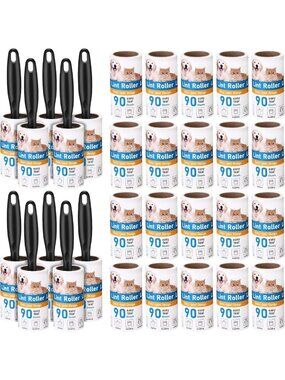 Extra Sticky Lint Rollers for Pet Hair - 2700 Sheets, Portable Remover with 10